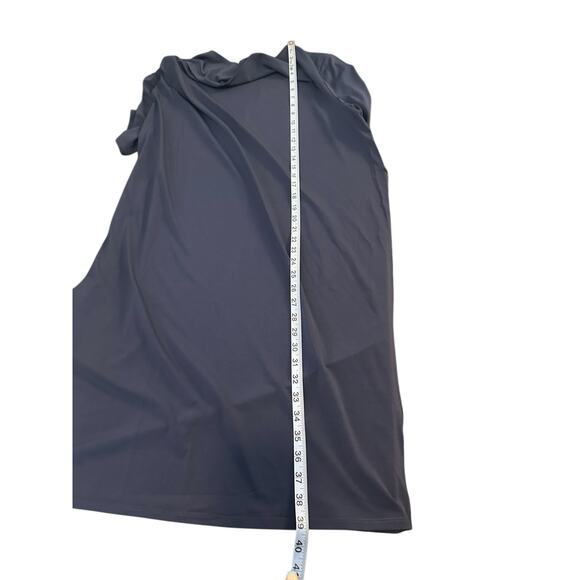 Brooke Shields Timeless Blue Cowl Neck Short Sleeve Office Work Dress Medium - Picture 11 of 11